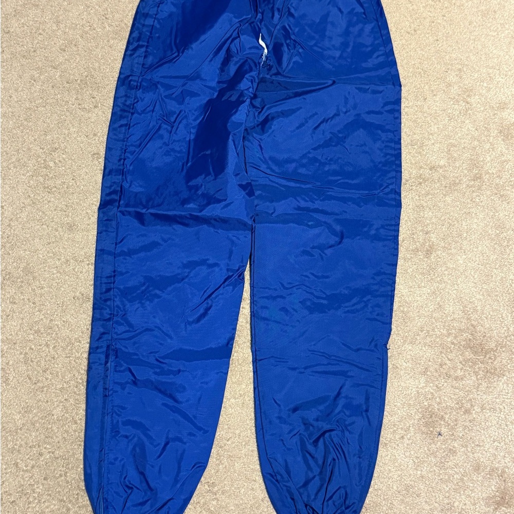 Royal Blue Nylon hockey/soccer/football/lacrosse/basketball warm up pants